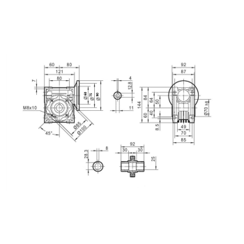 Przekładnia MPRV 050 1/80 63B14